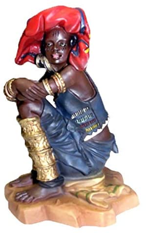 Handmade Woman Figurine (China) Blue Culture