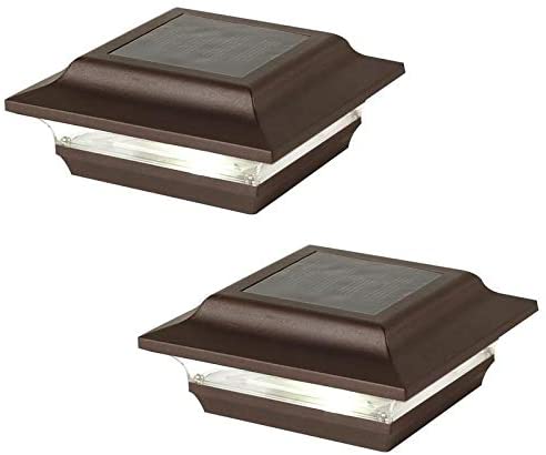 4x4 Bronze Imperial Solar Post Cap (Set 2) Brown Energy
