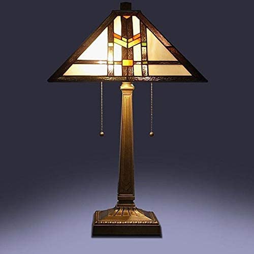 Tiffany Mission Table Lamp Brown Traditional