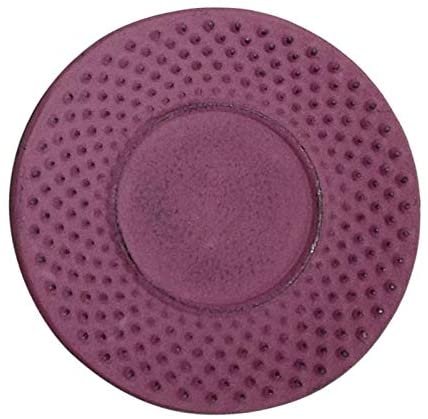 Purple Cast Iron 3 75" Round Trivet