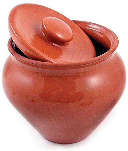 1 pc Stoneware Brown Round Ceramic 1 Piece Dishwasher Safe