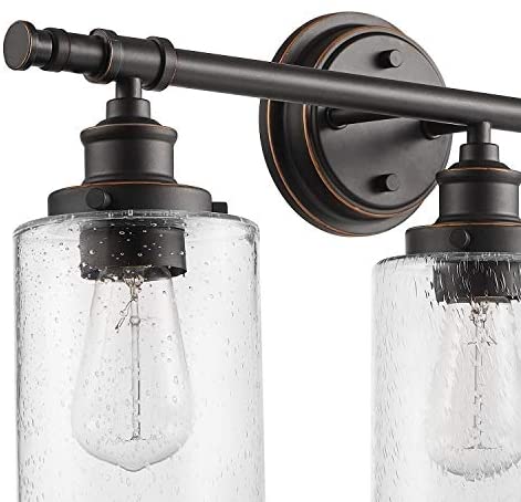 All one Bronze Bathroom Set Brown Farmhouse Metal Dimmable - Diamond Home USA