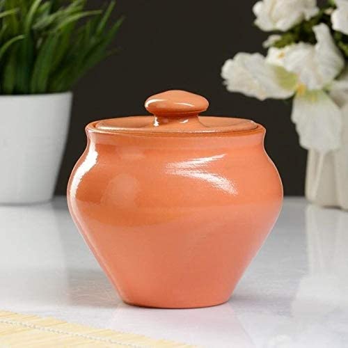 1 pc Stoneware Brown Round Ceramic 1 Piece Dishwasher Safe Handmade - Diamond Home USA
