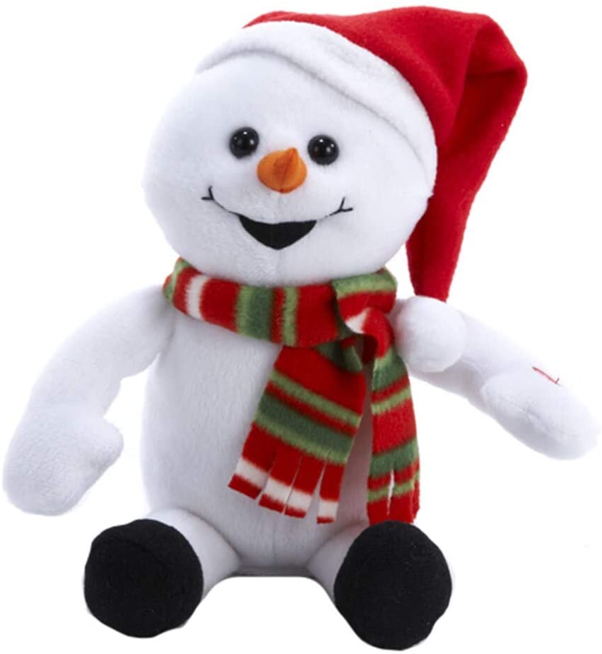 10 inch Farting Snowman White Metal Plastic - Diamond Home USA