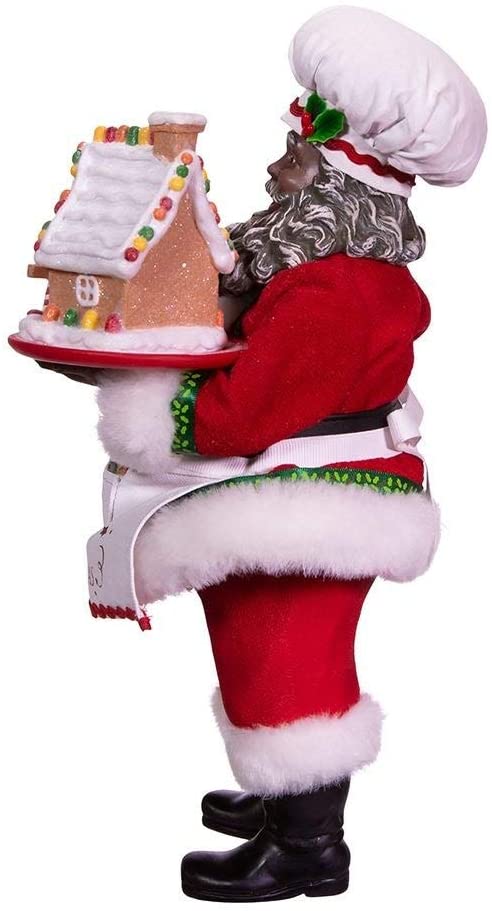 10 5 inch Black Chef Santa Color - Diamond Home USA