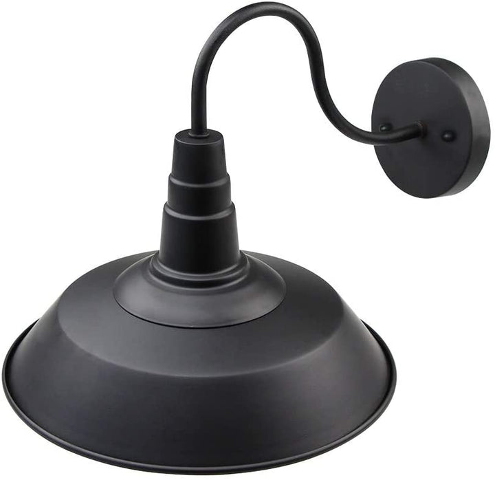 Gooseneck Wall Sconces Barn Warehouse Farmhouse Lighting N/ Black Industrial Modern Contemporary Rustic Steel Adjustable Head Lamp Mounting Positions - Diamond Home USA