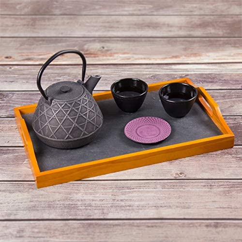 MISC Purple Cast Iron 3 75" Round Trivet Coaster