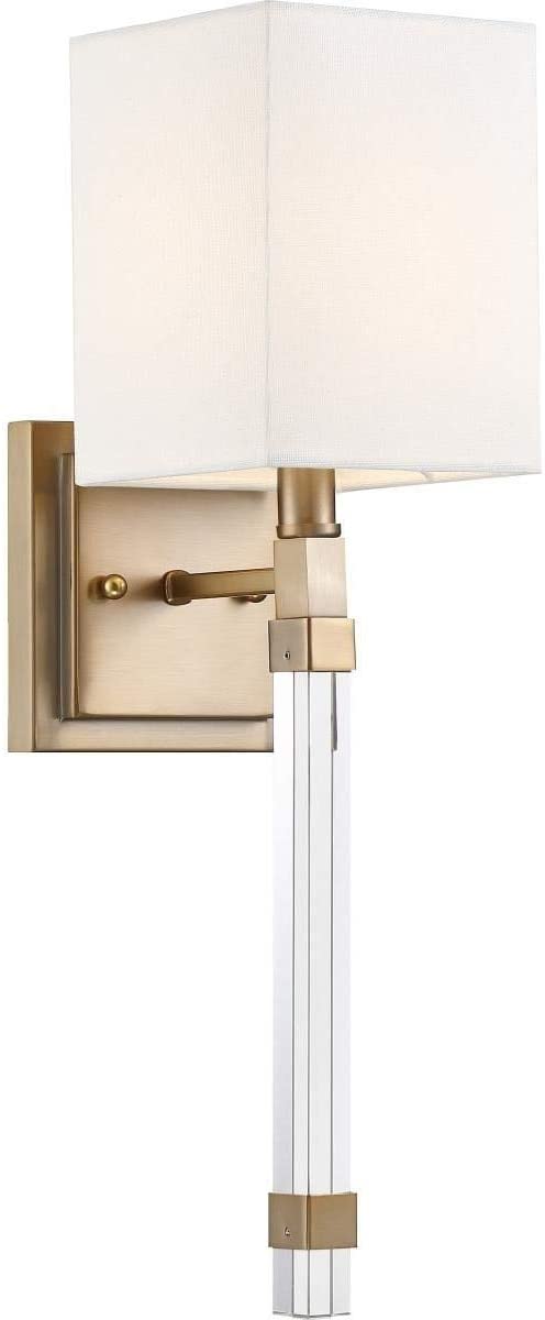 1 Light Wall Sconce Metallic Modern Contemporary Metal Brass