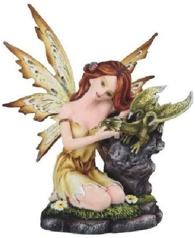 6 5" h Yellow airy Green Dragon Statue antasy Decoration