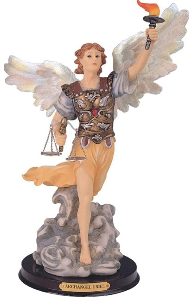12" h Statue Angel Wisdom Holy Figurine Religious Decoration