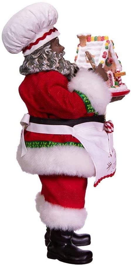 10 5 inch Black Chef Santa Color - Diamond Home USA