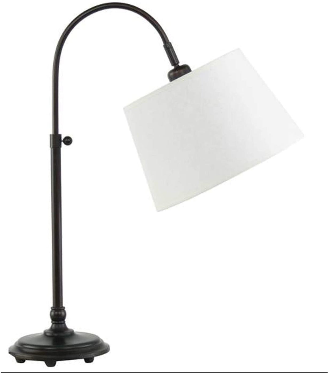 28 inch Adjustable Metal Arch Table Lamp Brown