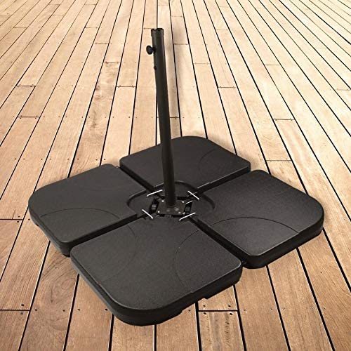 MISC Patio Premier Blow Offset Umbrella Base Black Square Plastic