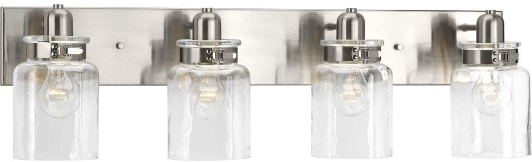 Glimmer Collection 2 Light Silver Ridge Sconce Grey Glam Steel Bronze - Diamond Home USA