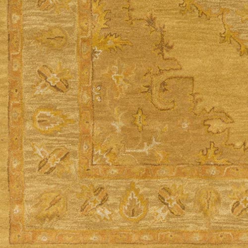 Hand Tufted ordered Wool Area Rug 2'3" X 8' Runner Yellow