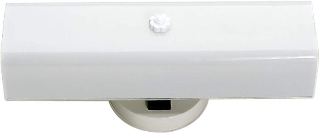 2 Light 14 Vanity Outlet White Traditional Metal Includes