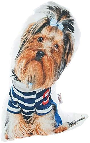 Dog Shaped Yorkie Throw Pillow Color Animal Polyester