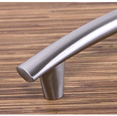 Contemporary 5 1/4 Inch Round Arch Design Stainless Steel Finish Cabinet Bar Pull Handle (Case 4) Nickel