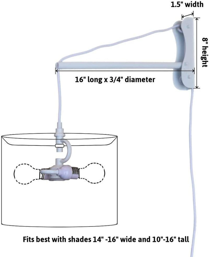 Plug Wall Mount 2 Light White Cord/arm Textured Blue Modern Contemporary Fabric Adjustable - Diamond Home USA