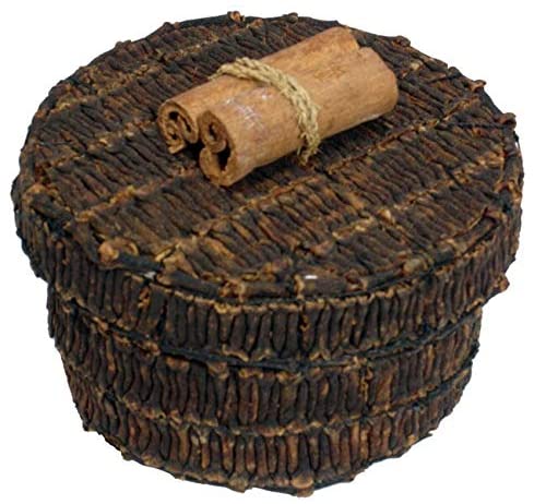 Handmade 3 inch Round Clove Box (Indonesia)