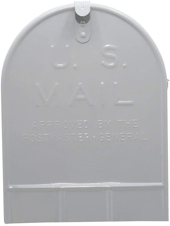 Galvanized Steel Gray Rural Mailbox Plastic - Diamond Home USA