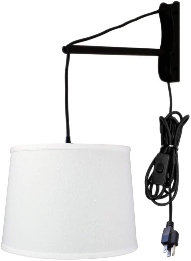 Mount Pendant 1 Light White Cord/arm Black Modern