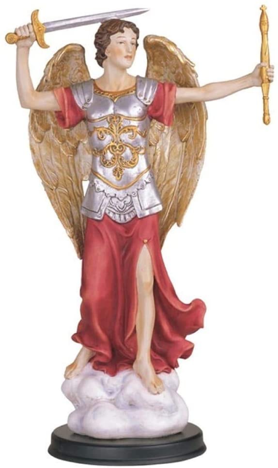 12" h Statue Saint Strongest Angel Holy Figurine Religious