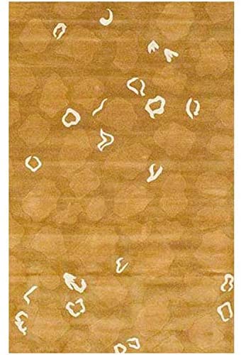 Handmade Wool Rug (India) 3'3" X 5'3" Brown Abstract