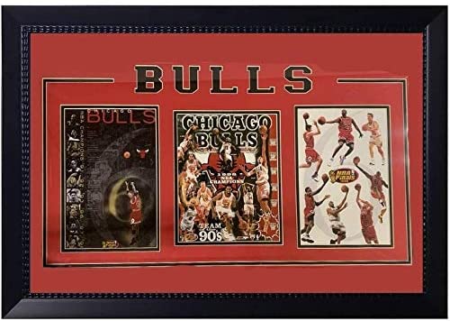 Bulls 20x32 3 Photo Black Framed MVP Rectangle