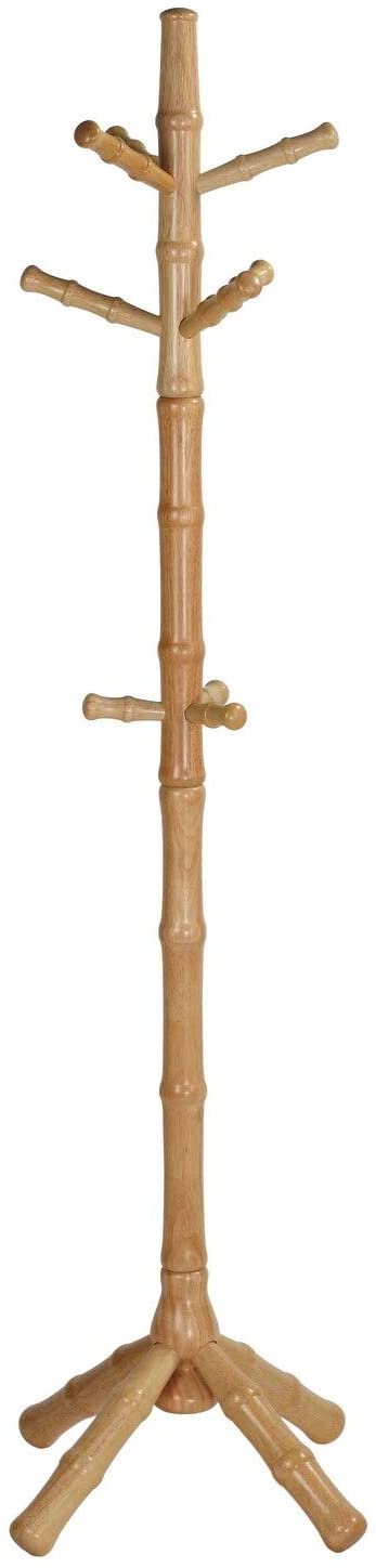 Coat Rack Brown Traditional Wood
