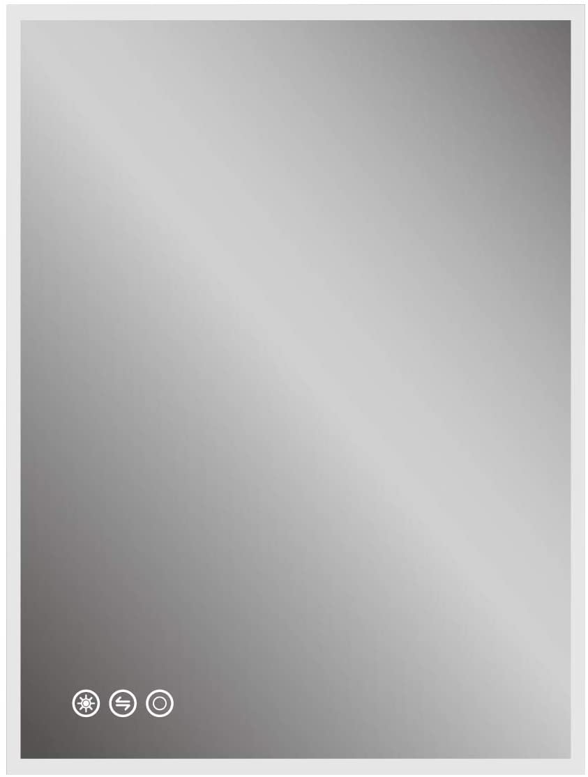 48 X 36 Inch Led Lighted Bathroom Wall Mounted Mirror 48"x36" Modern Contemporary Fog Free - Diamond Home USA