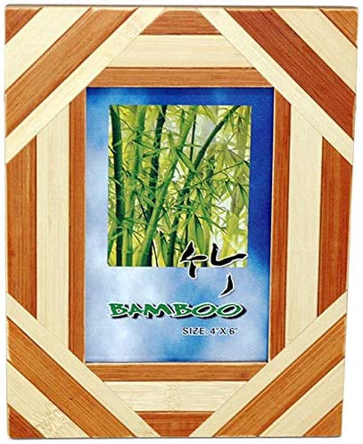 Two Toned Orange Picture Frame (Vietnam) Natural