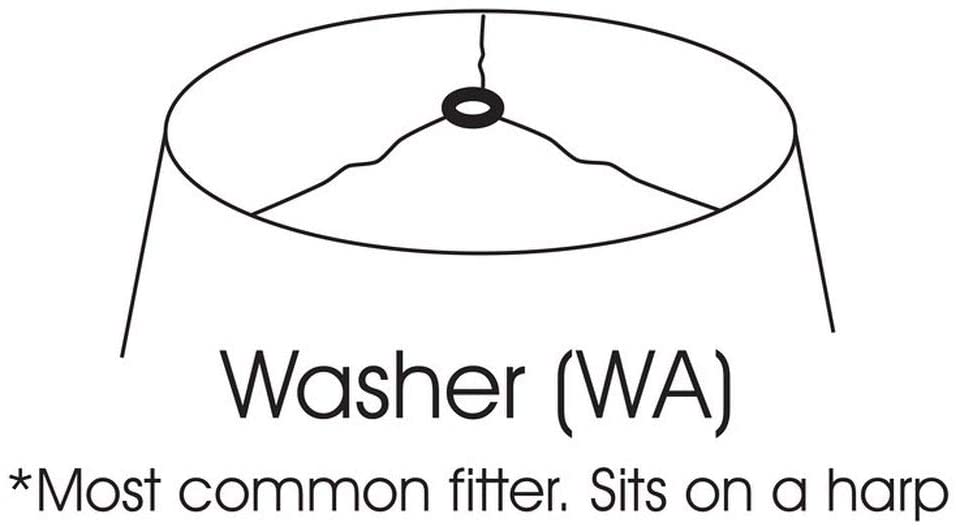 Cloth Wire Slant Deep Empire Softback Lampshade Washer Fitter White Modern Contemporary - Diamond Home USA