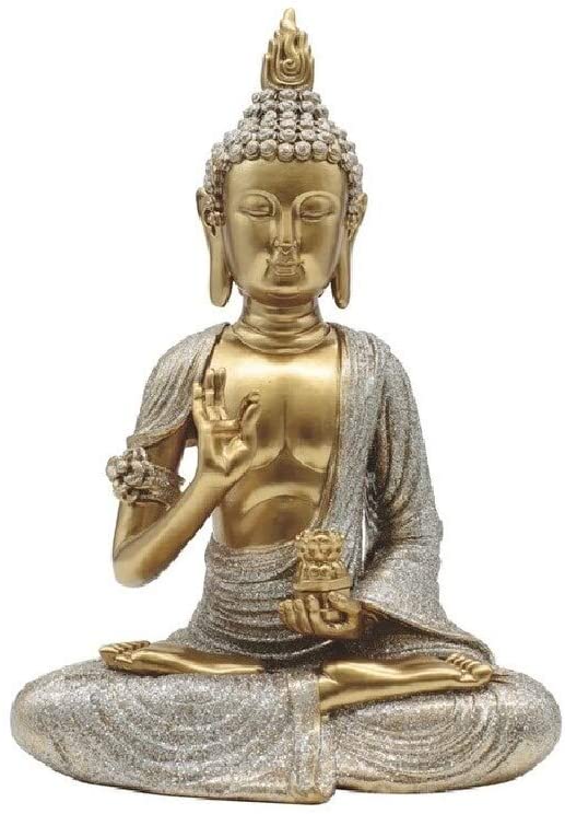 8 5" h Gold Thai Buddha Teaching Pose Statue Decoration