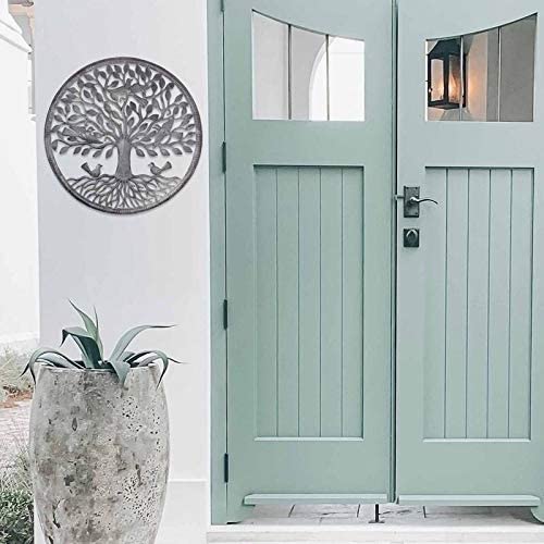 Handmade Birds Roots Tree Life Wall Art (Haiti) Industrial Metal - Diamond Home USA