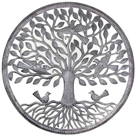 Handmade Birds Roots Tree Life Wall Art (Haiti) Industrial