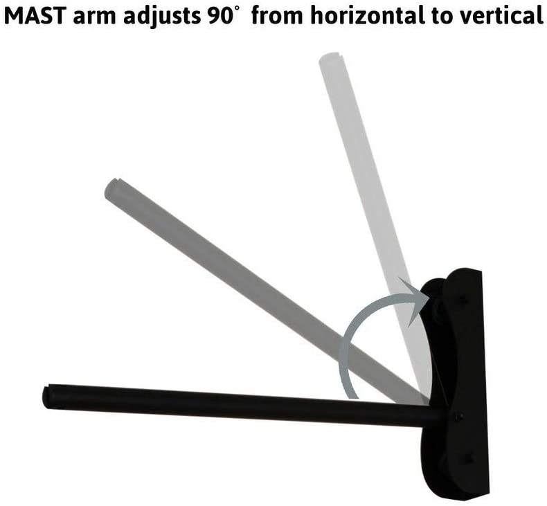 Black Swag Wall Arm 15" Arm Modern Contemporary Metal - Diamond Home USA