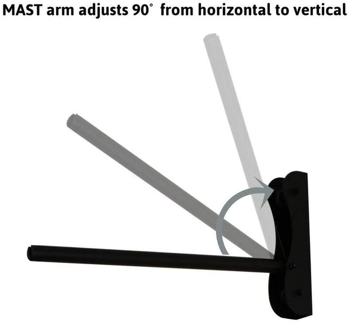 Black Swag Wall Arm 15" Arm Modern Contemporary Metal - Diamond Home USA