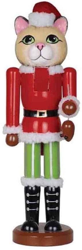 14" Christmas Cat Nutcracker Color