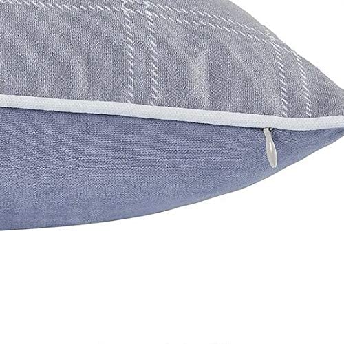 Cannon Square Throw Pillow Cover Color Plaid Traditional Polyester Removable - Diamond Home USA