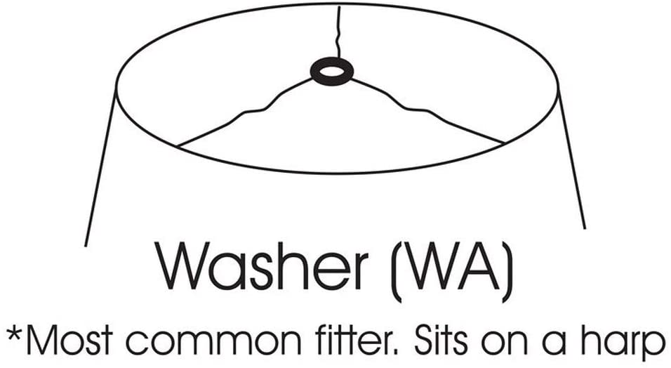 Cloth Wire Drum No Hug 1" Trim Softback Lampshade Washer Fitter Beige Modern Contemporary