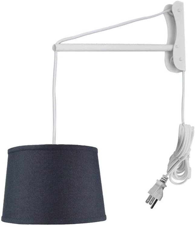 Mount Pendant 1 Light White rd/arm Oatmeal Black Modern