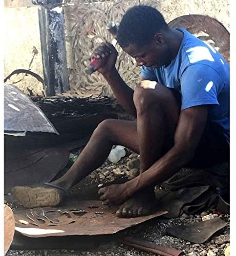 Handmade Tree Life Two Birds Metal Wall Art (Haiti) Grey Steel - Diamond Home USA