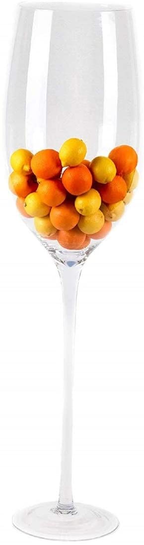 Knight Oversize Display Wine Glass 24" Clear Handmade - Diamond Home USA
