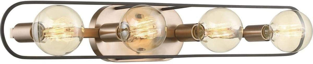 4 Light Vanity Metallic Modern Contemporary Metal