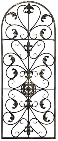 41 5" Retro Decorative Arch Wall Art Victorian Iron Ornament