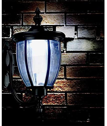 Wall Mount Solar Lantern Black - Diamond Home USA
