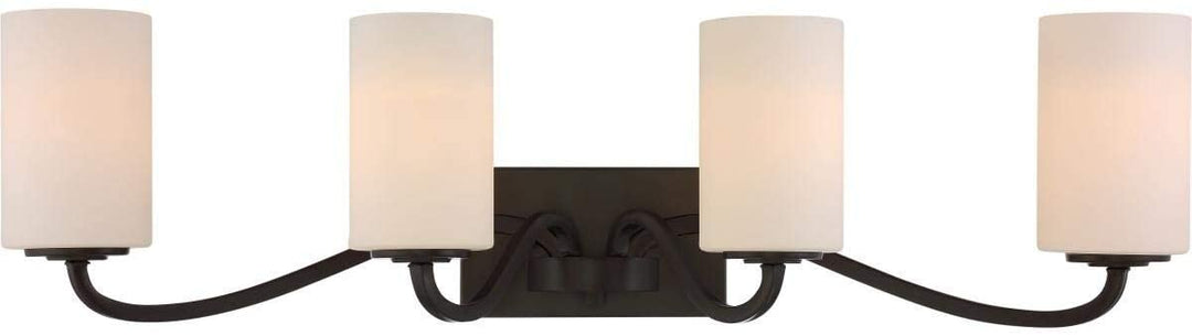 Willow 4 Light Vanity Brown Traditional Metal Bronze
