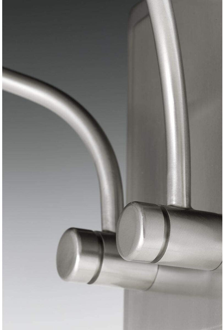 2 Light Brushed Nickel Sconce Grey Glam Steel - Diamond Home USA