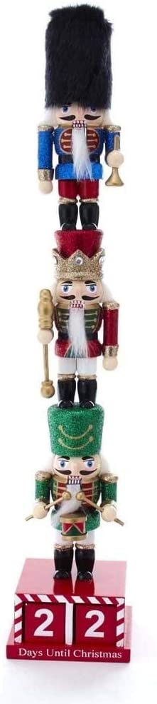 16 inch Stacked Miniature Nutcracker Calendar